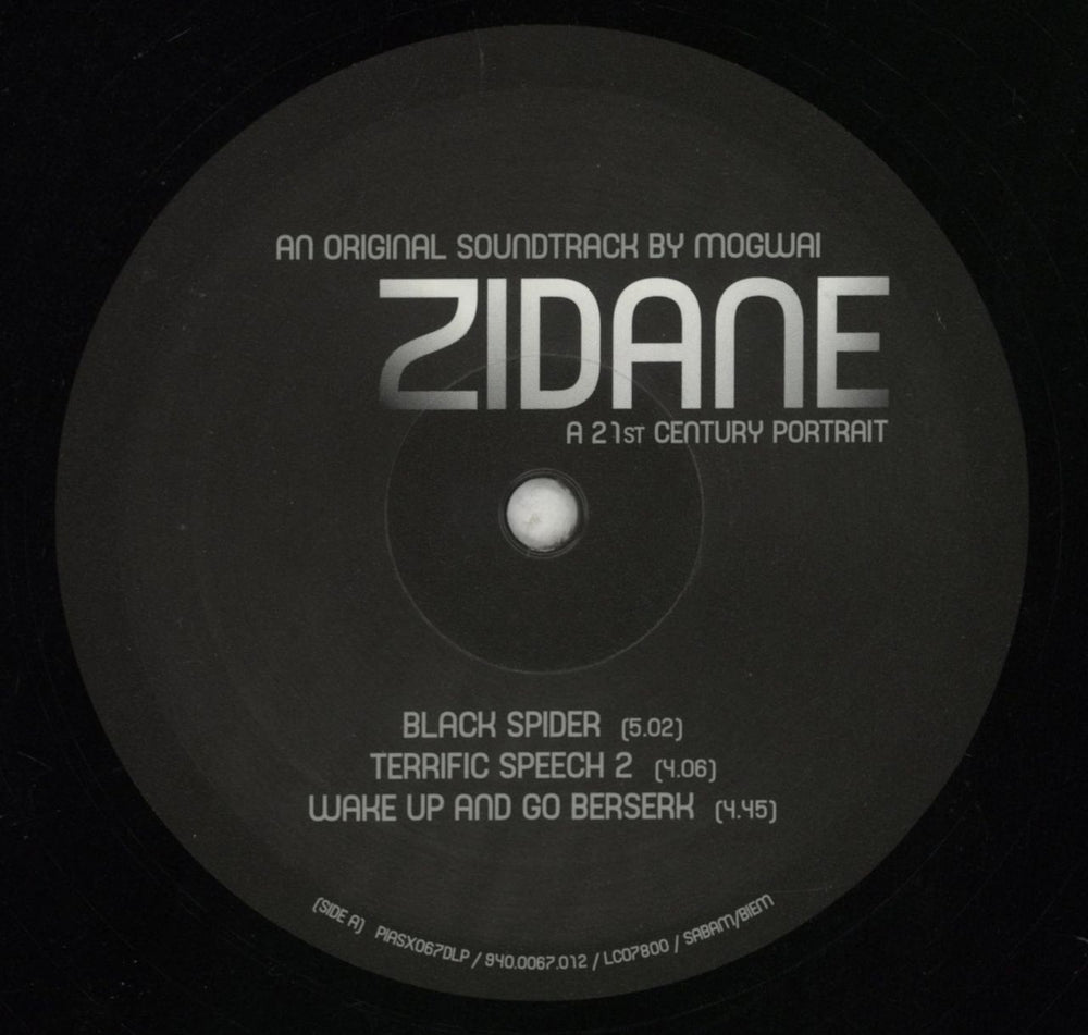 Mogwai Zidane: A 21st Century Portrait UK 2-LP vinyl record set (Double LP Album) MGW2LZI388746