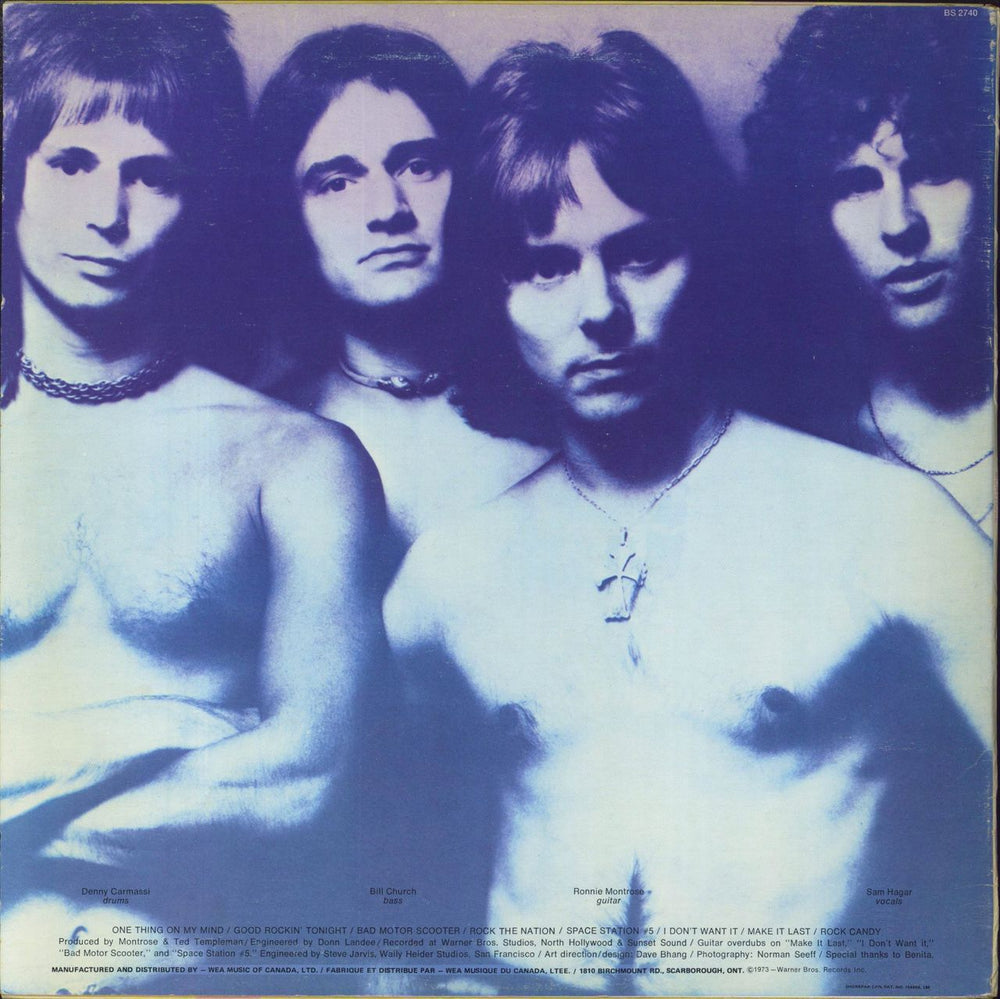 Montrose Montrose Canadian vinyl LP album (LP record)