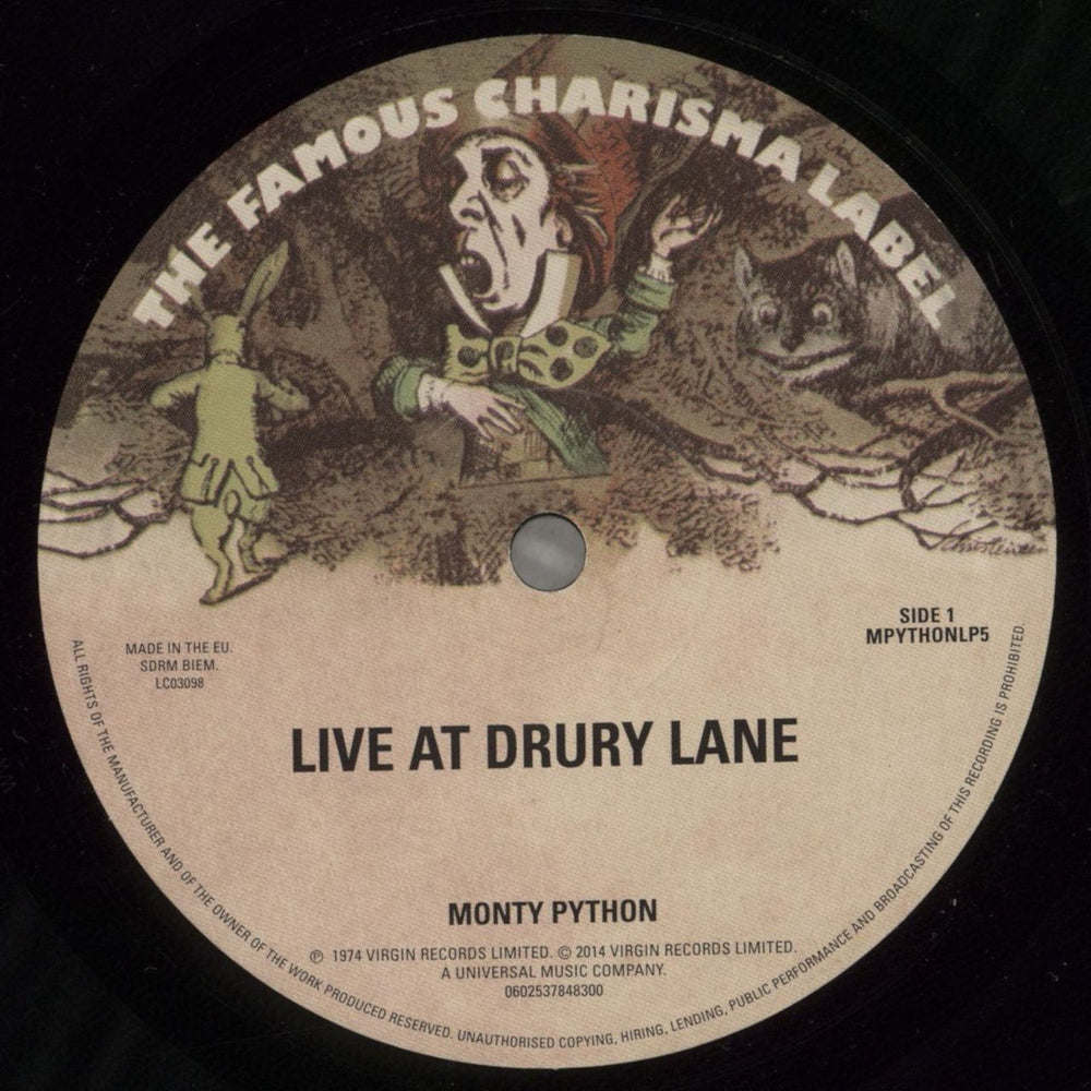 Monty Python Live At Drury Lane UK vinyl LP album (LP record) PYTLPLI878279