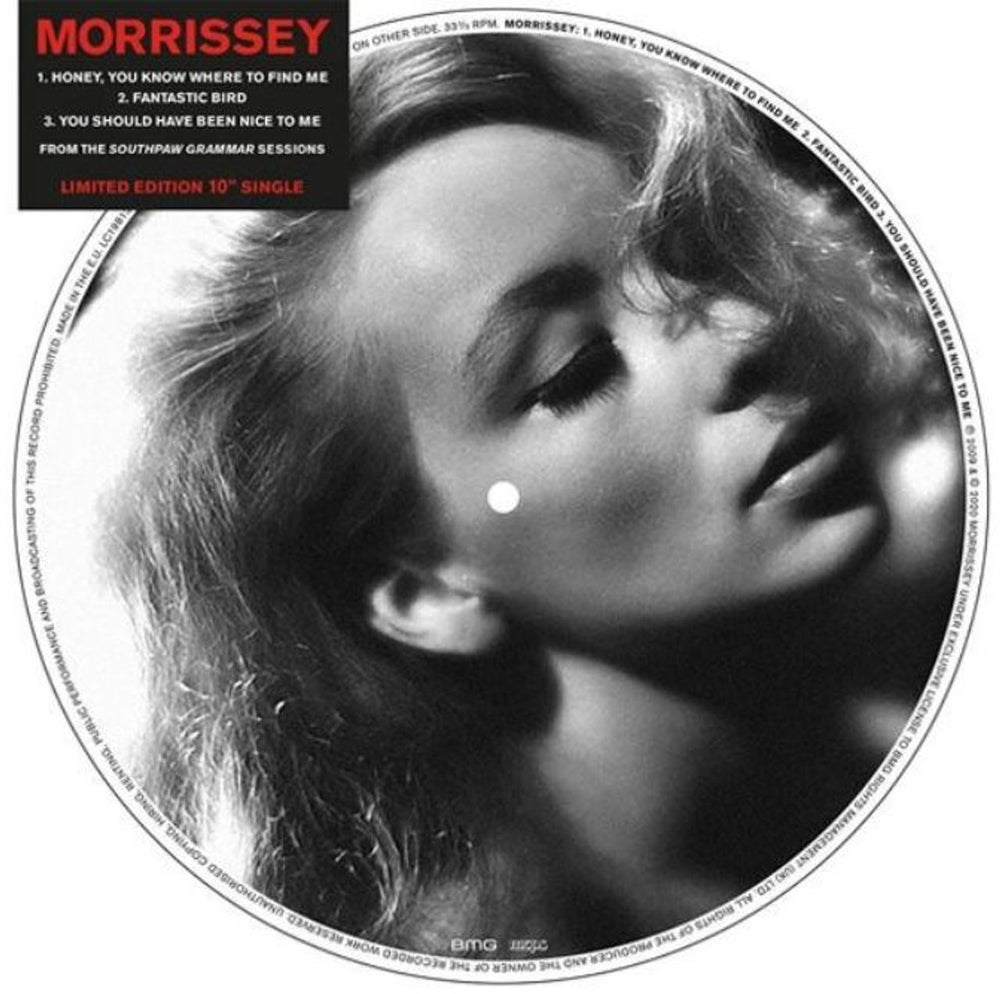 Morrissey Honey, You Know Where To Find Me - RSD 2020 - Sealed UK 10" vinyl single (10 inch record) BMGCAT433SV