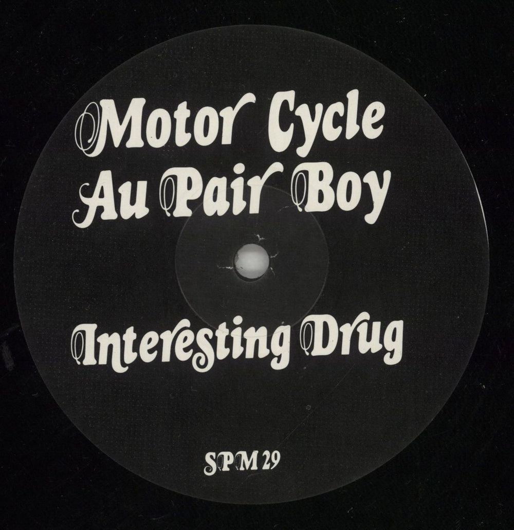 Morrissey Interesting Drug - Etched UK Promo 12" vinyl single (12 inch record / Maxi-single) SPM29