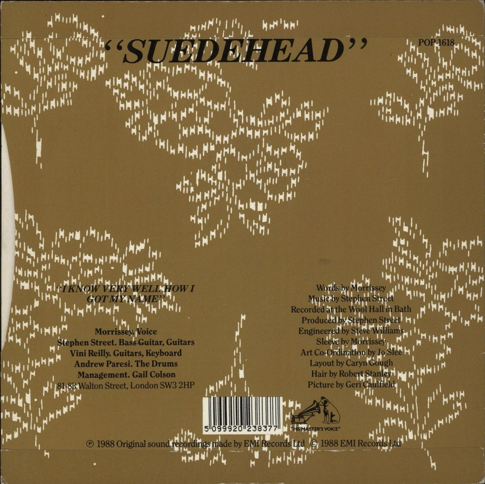 Morrissey Suedehead UK 7" vinyl single (7 inch record / 45) 5099920238377