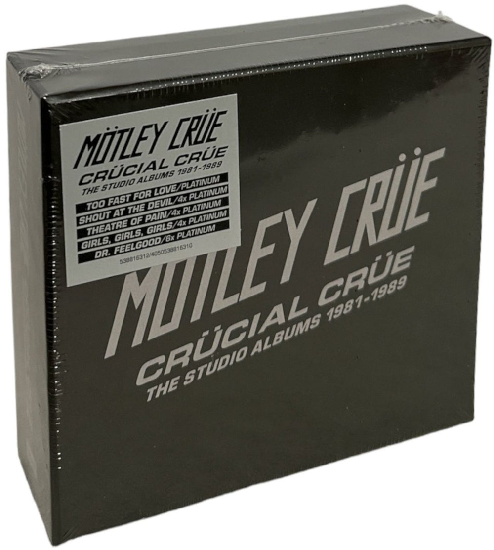 Motley Crue Crucial Crue: The Studio Albums 1981-1989 - Sealed UK CD Album Box Set 538816312