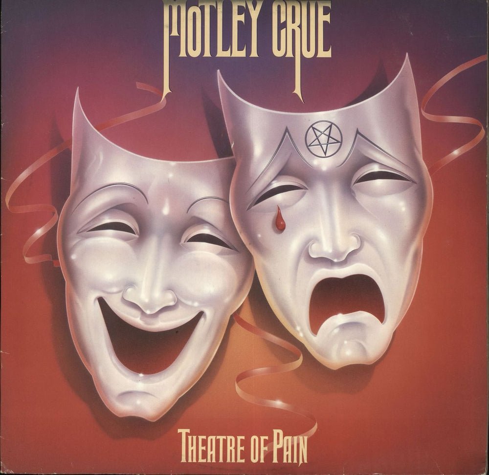 Motley Crue Theatre Of Pain - EX UK vinyl LP album (LP record) EKT8