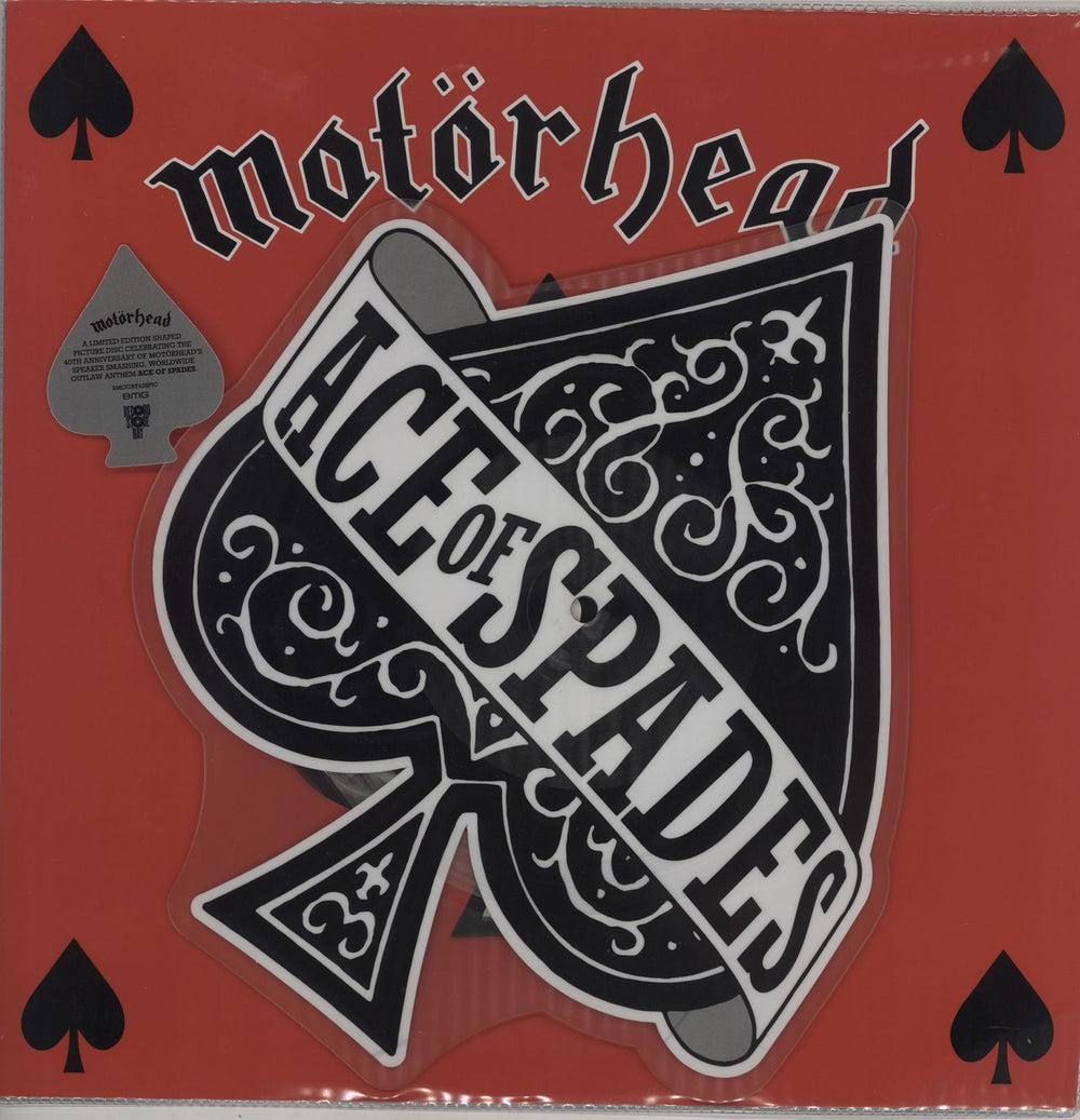 Motorhead Ace Of Spades - 40th Anniversary - RSD 2020 UK shaped picture disc (picture disc vinyl record) BMGCAT428PIC