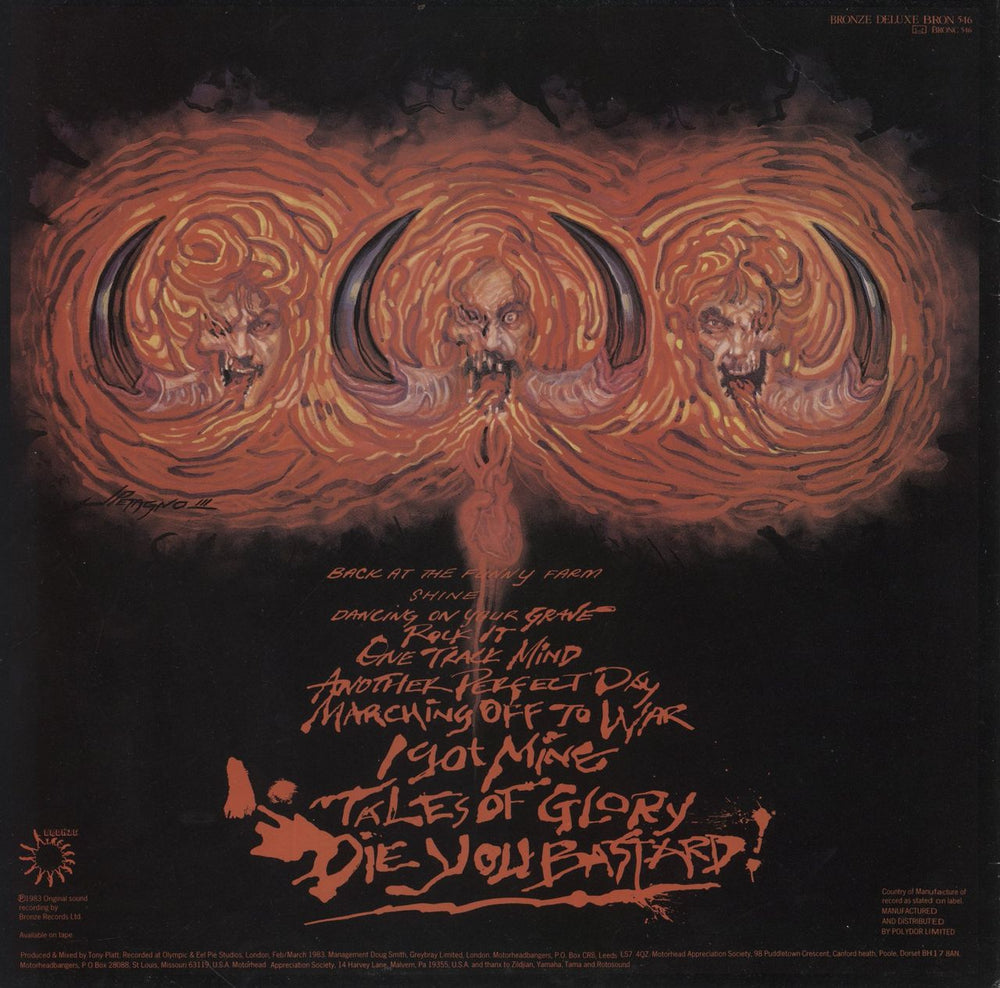 Motorhead Another Perfect Day - EX UK vinyl LP album (LP record)