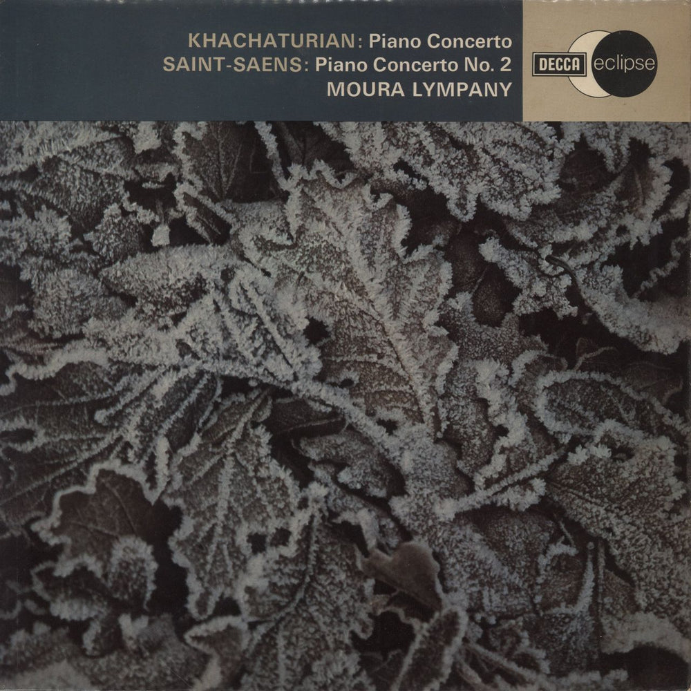 Moura Lympany Khachaturian: Piano Concerto / Saint-Saëns: Piano Concerto No. 2 UK vinyl LP album (LP record) ECS736