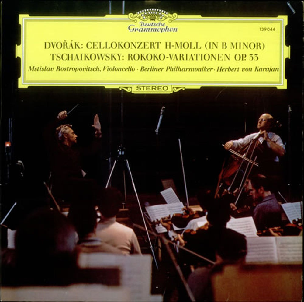 Mstislav Rostropovich Dvorak: CelloKonzert H-Moll / Tchaikovsky: Rokoko-Variationen, Op.33 German vinyl LP album (LP record) 139044