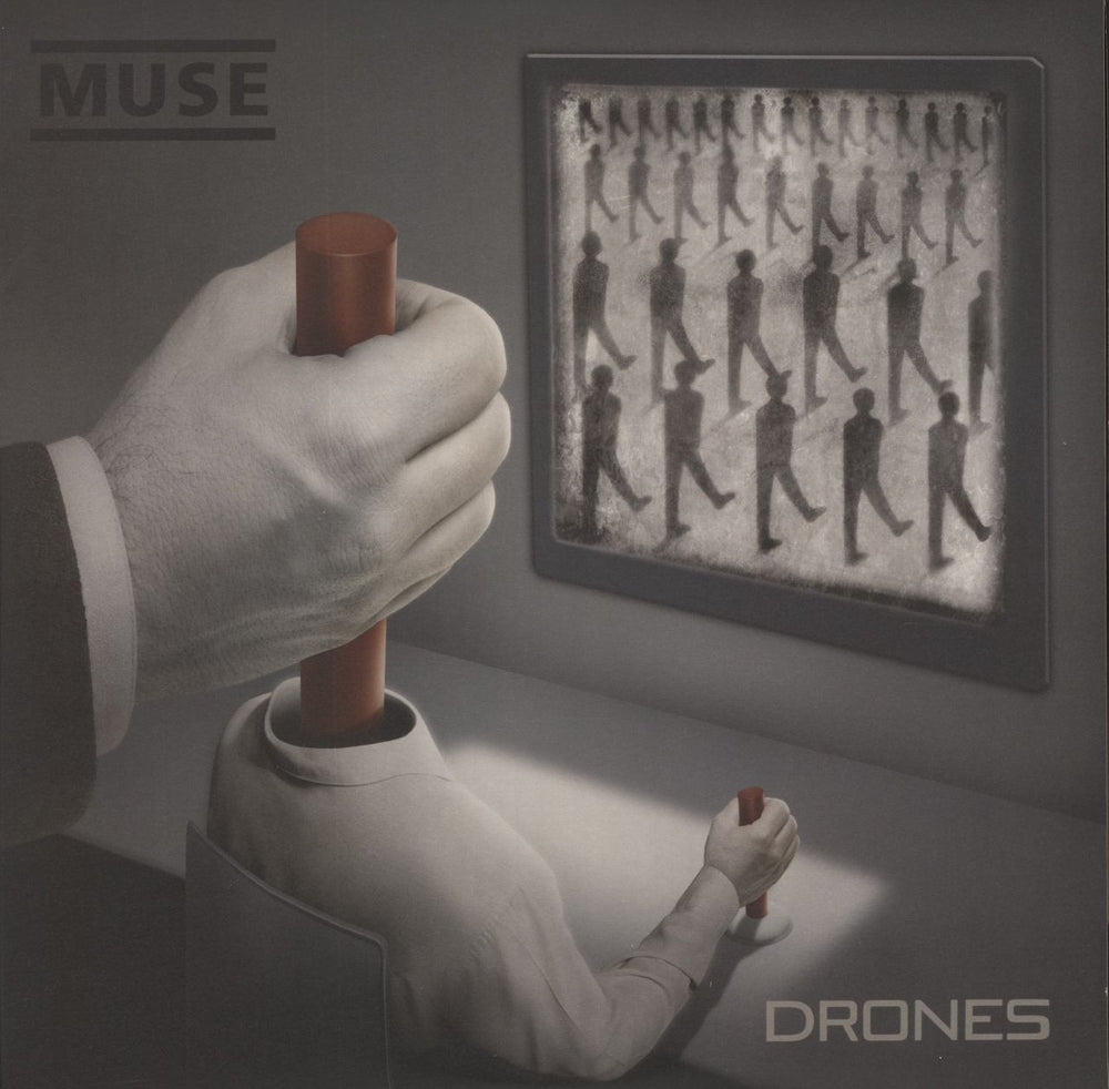 Muse Drones - 180 Gram Red Vinyl + CD & DVD UK 2-LP vinyl record set (Double LP Album) 0825646121212