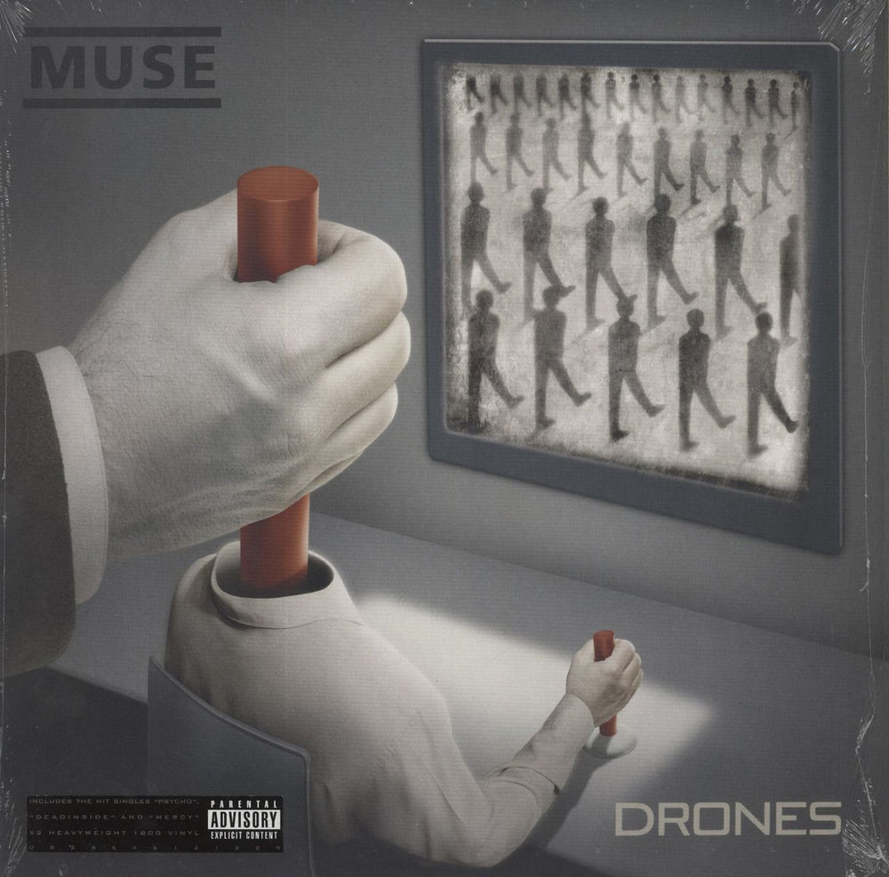 Muse Drones - 180gm UK 2-LP vinyl record set (Double LP Album) 0825646121229