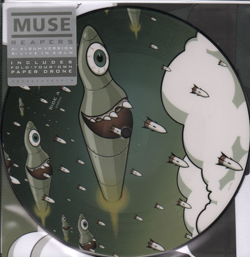 Muse Reapers - RSD16 UK 7" vinyl picture disc (7 inch picture disc single) 825646485918