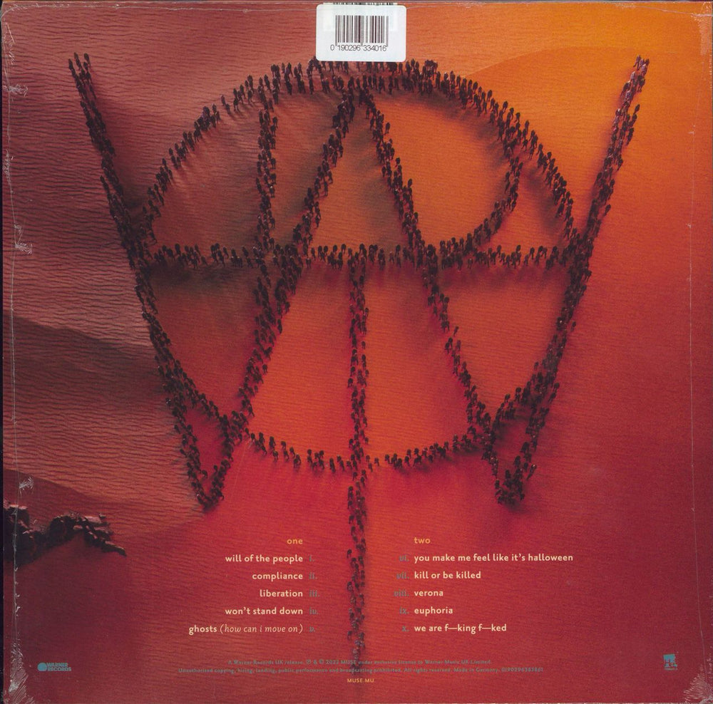 Muse Will Of The People - Neon Yellow Vinyl UK vinyl LP album (LP record) 190296334016