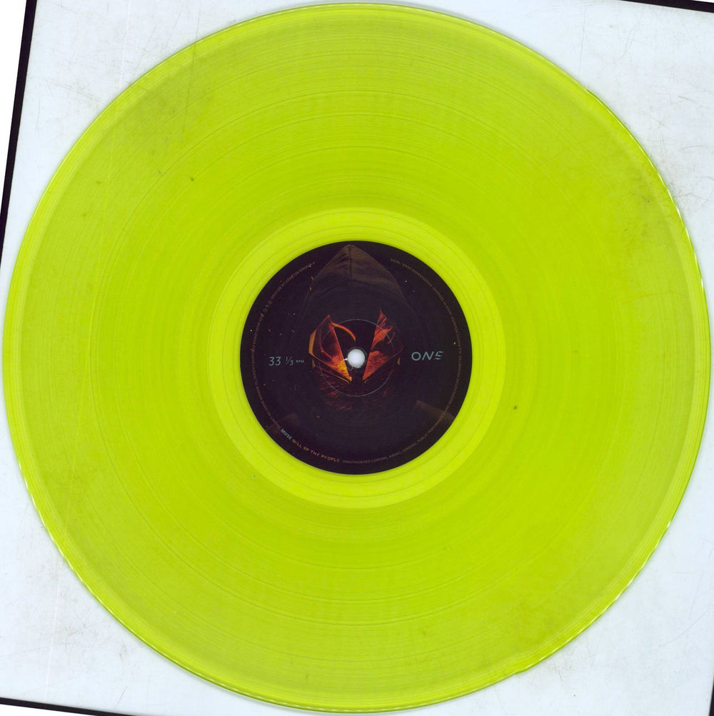 Muse Will Of The People - Neon Yellow Vinyl UK vinyl LP album (LP record) USELPWI806848