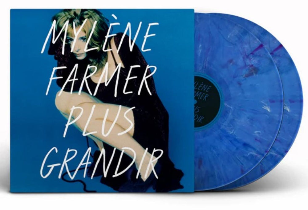 Mylene Farmer Plus Grandir - Blue/White/Purple Marbled Vinyl - Sealed French 2-LP vinyl record set (Double LP Album) MYL2LPL812350