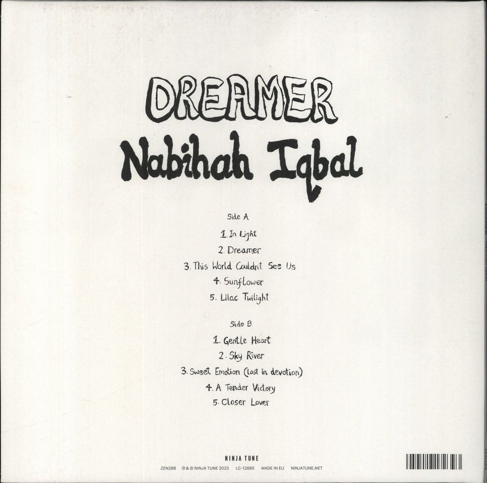 Nabihah Iqbal Dreamer UK vinyl LP album (LP record)