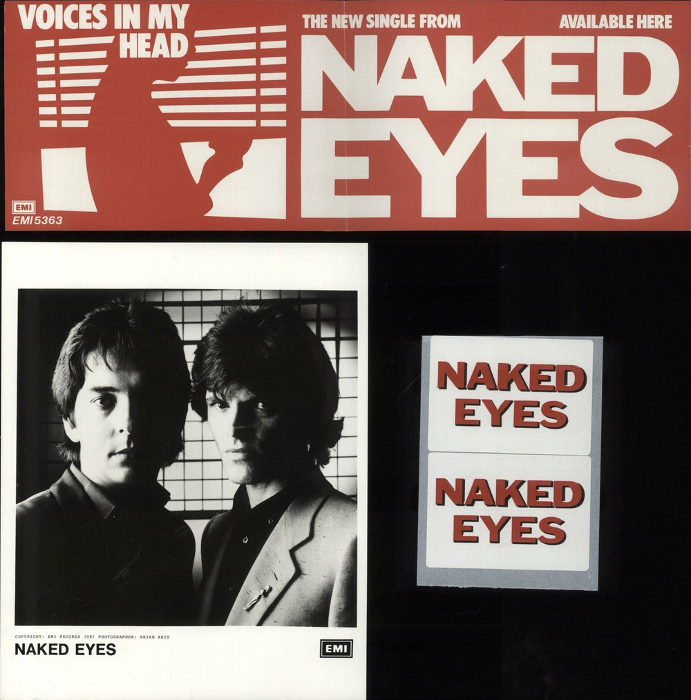 Naked Eyes Voices In My Head - Promo UK Promo 12" vinyl single (12 inch record / Maxi-single)