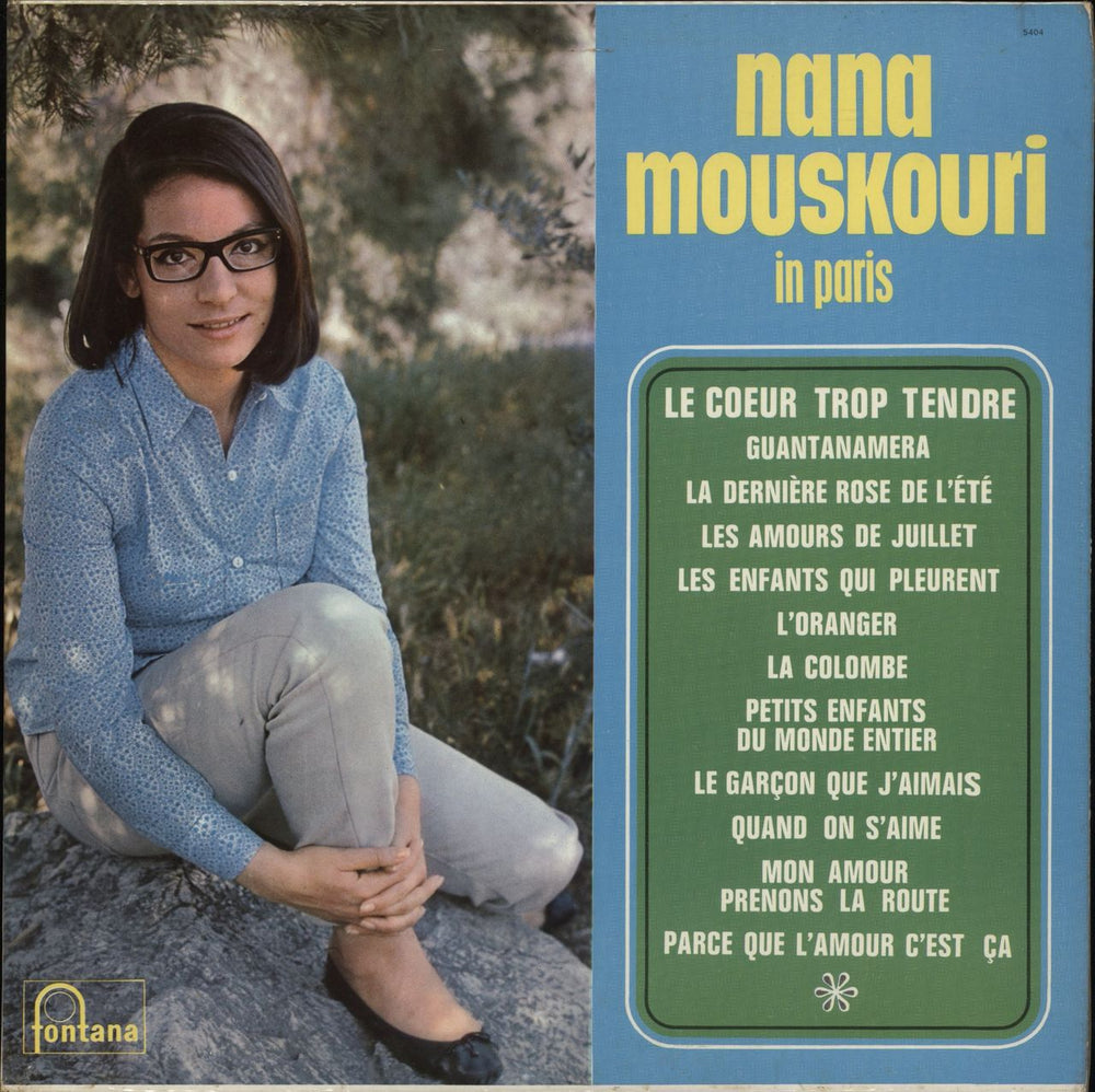 Nana Mouskouri Nana Mouskouri In Paris UK vinyl LP album (LP record) TL5404