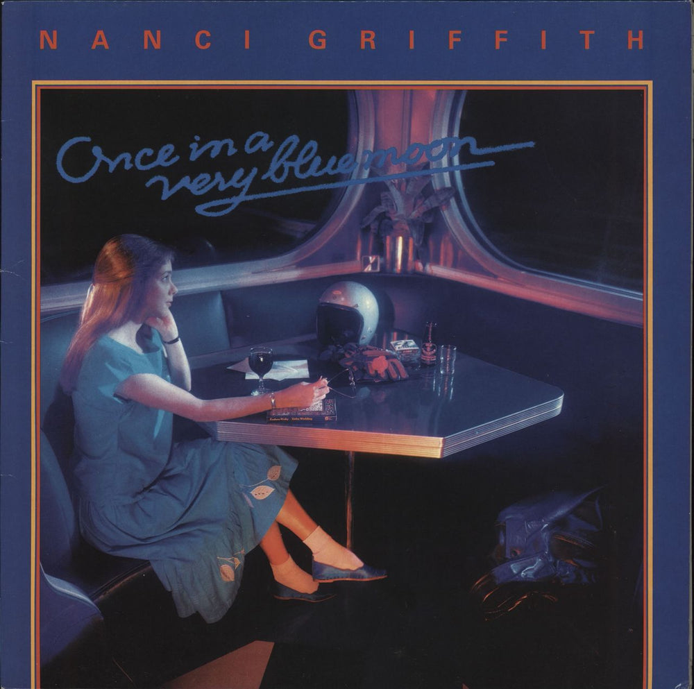 Nanci Griffith Once In A Very Blue Moon UK vinyl LP album (LP record) MCG6054