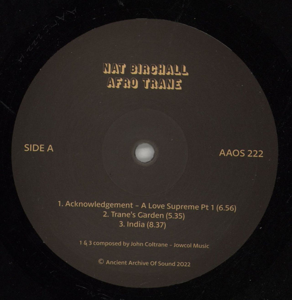 Nat Birchall Afro Trane UK vinyl LP album (LP record) 9K3LPAF867365