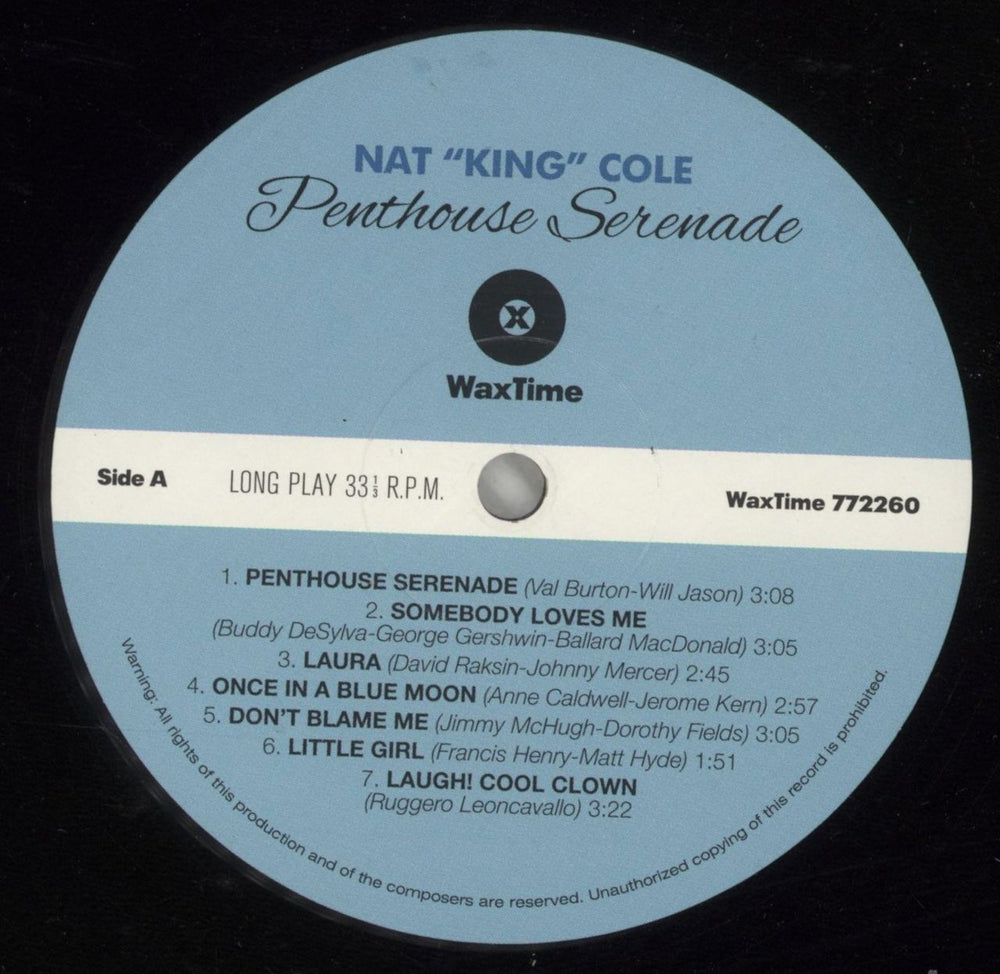 Nat King Cole Penthouse Serenade - 180gm Vinyl - Shrink UK vinyl LP album (LP record) NKCLPPE871041