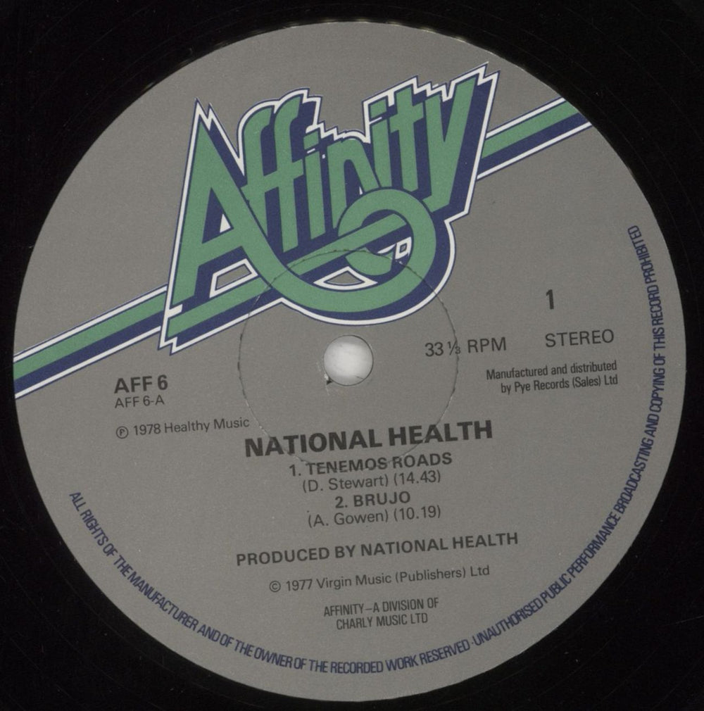 National Health National Health - shrink UK vinyl LP album (LP record) NTNLPNA590942