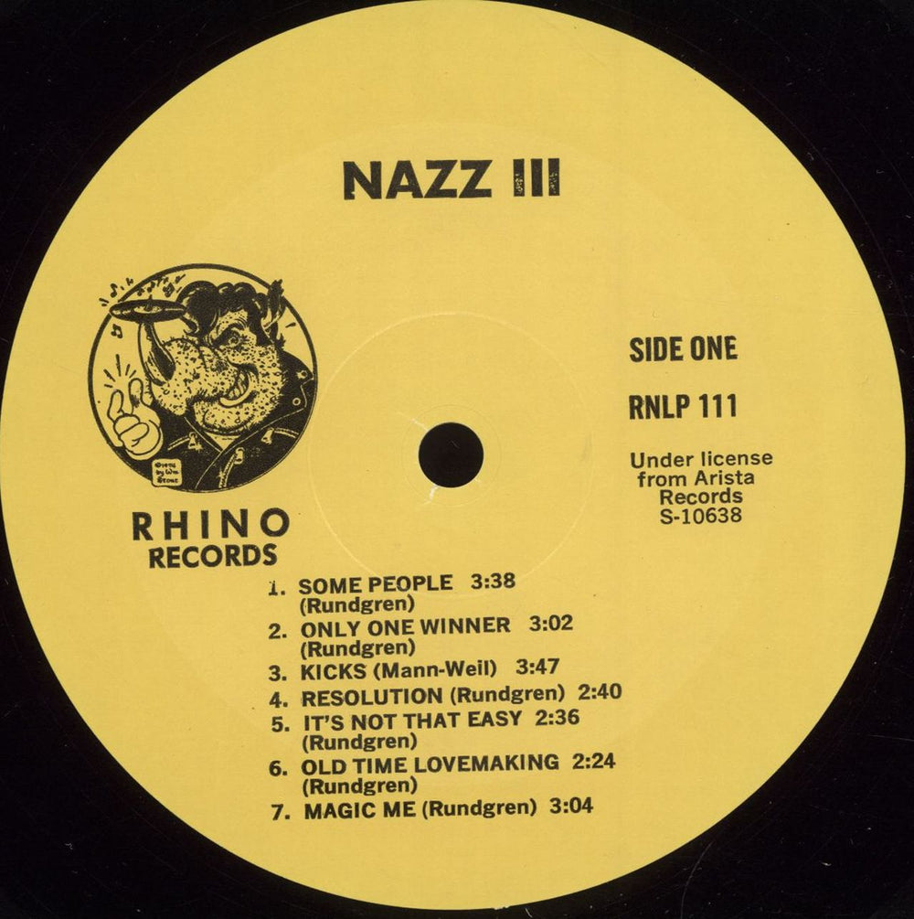 Nazz Nazz III US vinyl LP album (LP record) NZZLPNA546926