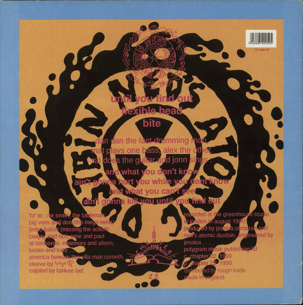 Ned's Atomic Dustbin Until You Find Out UK 12" vinyl single (12 inch record / Maxi-single) 5016295200525