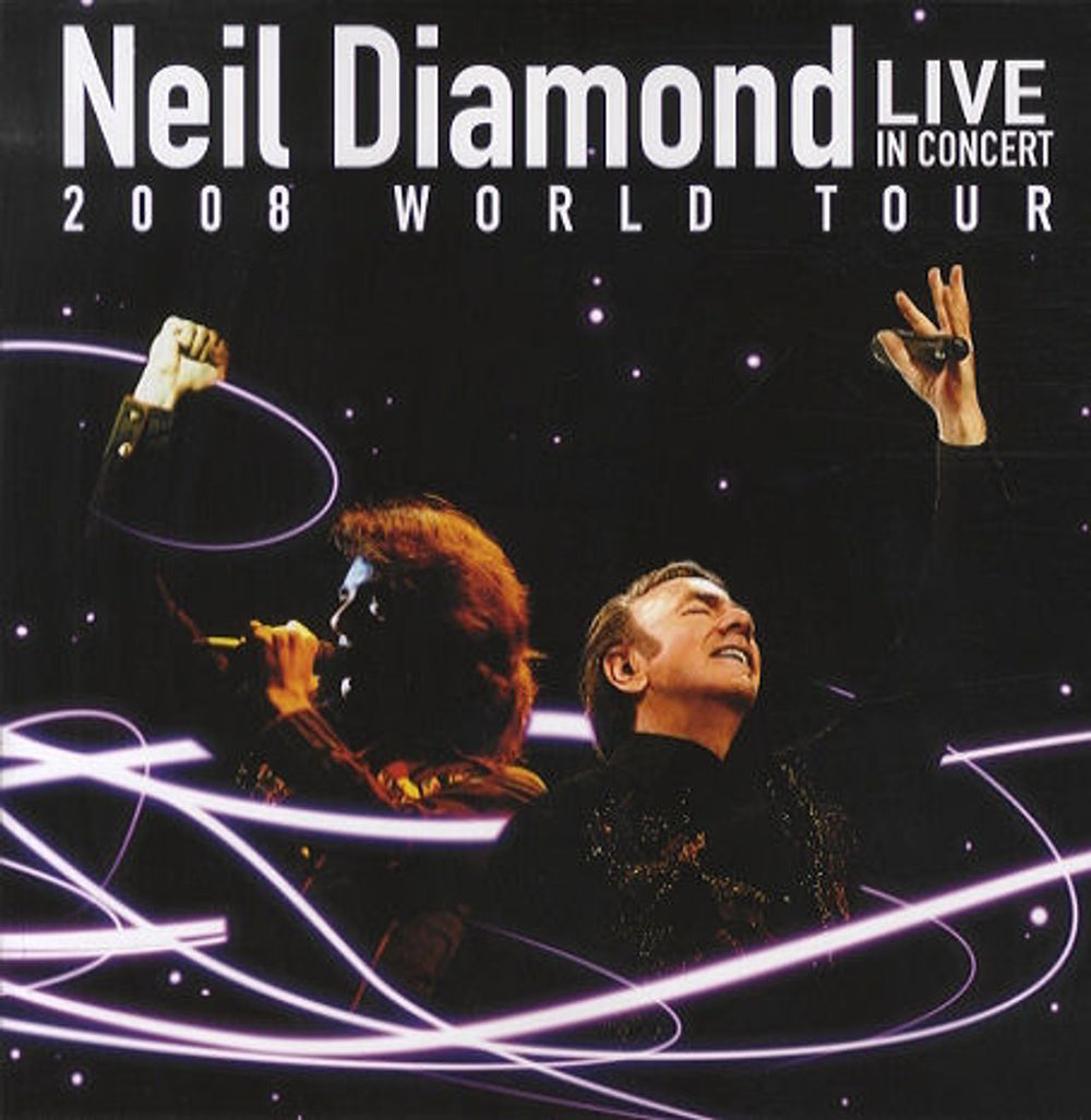 Neil Diamond Live In Concert: 2008 World Tour UK tour programme PROGRAMME