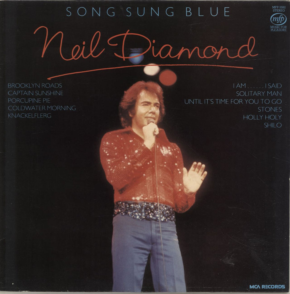 Neil Diamond Song Sung Blue UK vinyl LP album (LP record) MFP5582