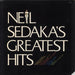 Neil Sedaka Neil Sedaka's Greatest Hits US vinyl LP album (LP record) PIG-2297