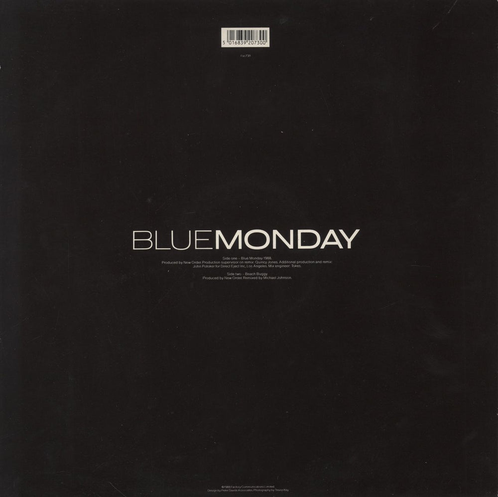 New Order Blue Monday '88 - EX UK 12" vinyl single (12 inch record / Maxi-single) 5016839207300