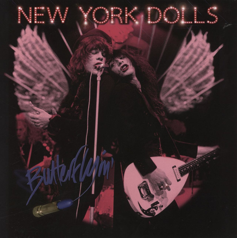 New York Dolls Butterflyin' - Pink Vinyl UK vinyl LP album (LP record) EARS074LP