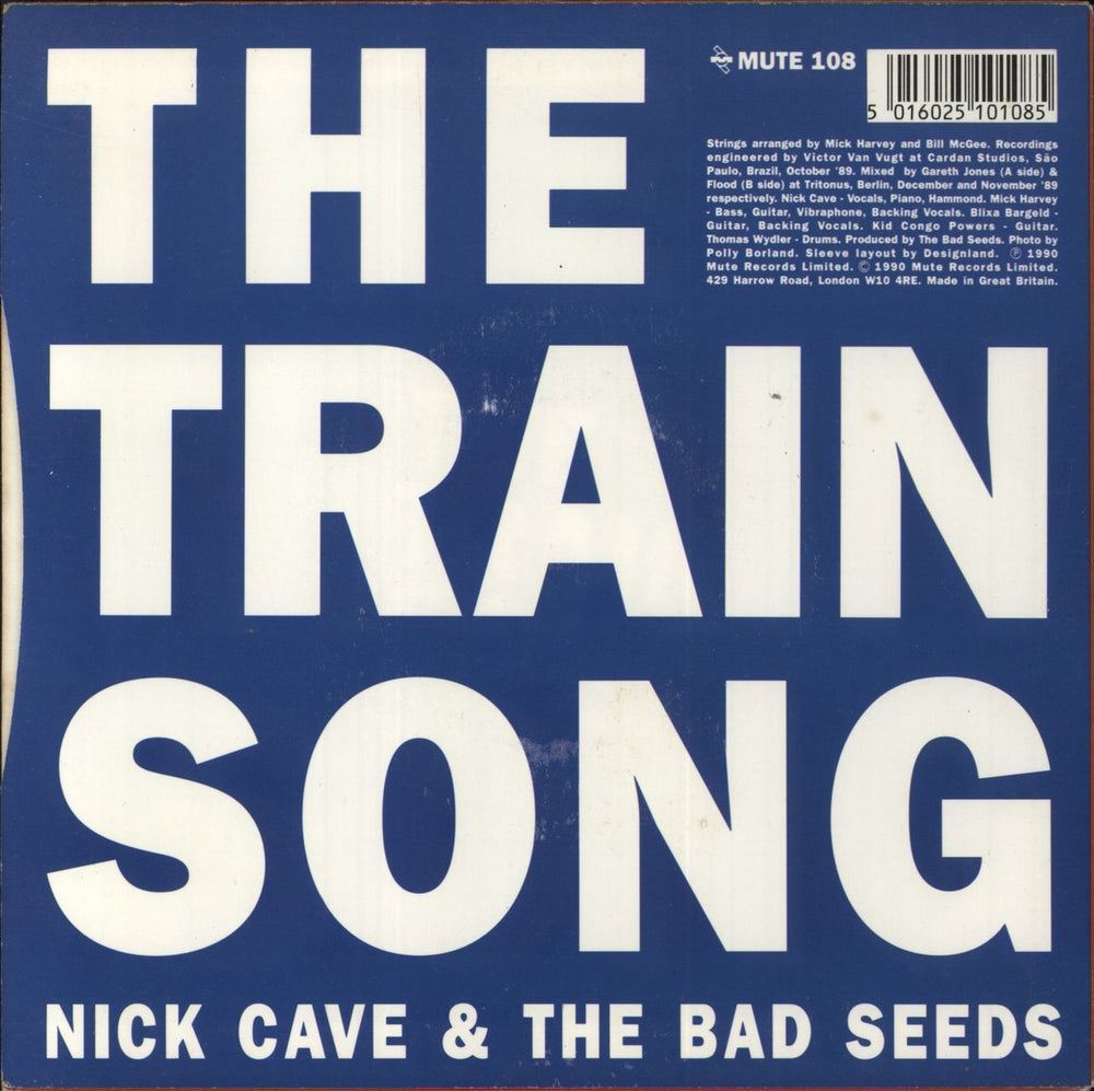 Nick Cave The Ship Song UK 7" vinyl single (7 inch record / 45) 5016025101085