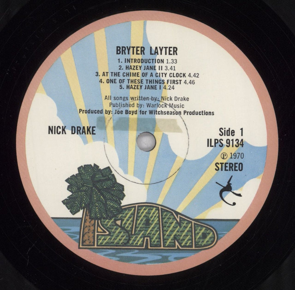 Nick Drake Bryter Layter - 1st - VG UK vinyl LP album (LP record) N-DLPBR818086