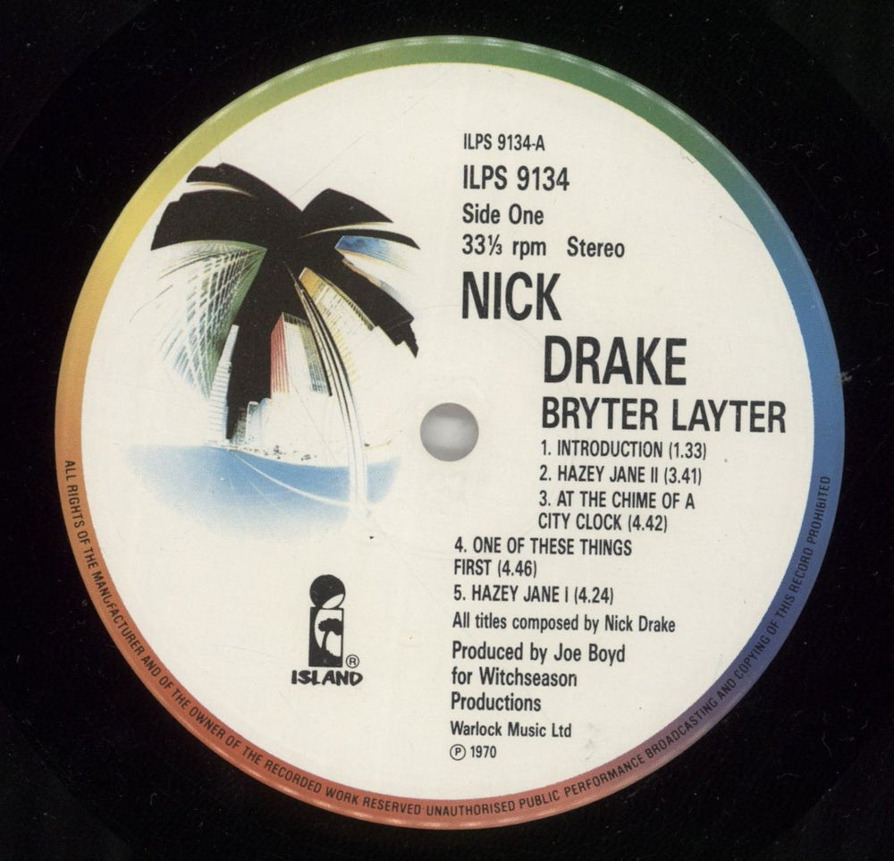 Nick Drake Bryter Layter 5th UK vinyl LP album (LP record) N-DLPBR864981