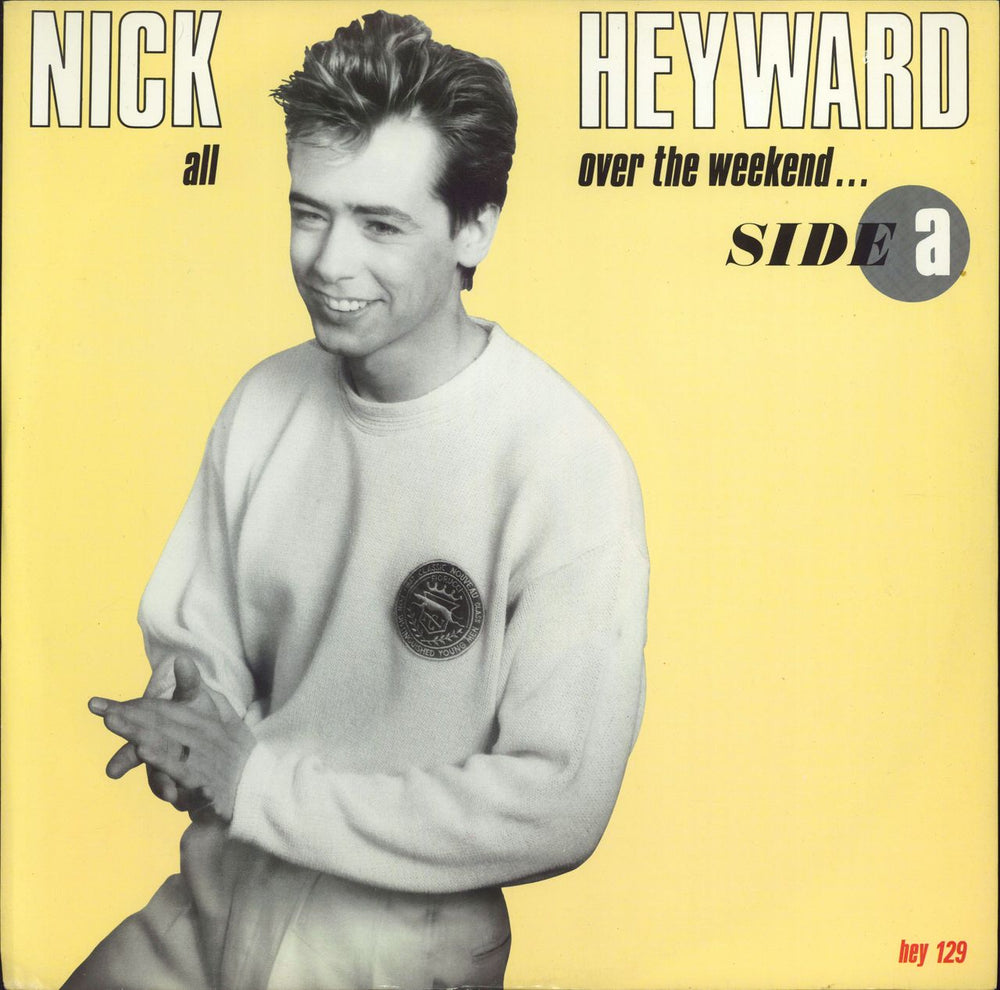 Nick Heyward All Over The Weekend UK 12" vinyl single (12 inch record / Maxi-single) HEY129