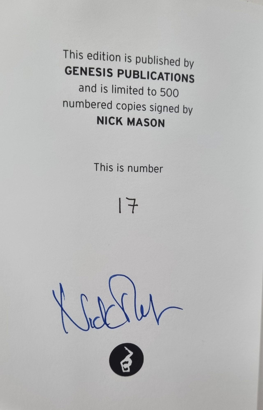 Nick Mason Inside Out - A Box of Delights UK book GENESIS BOOK