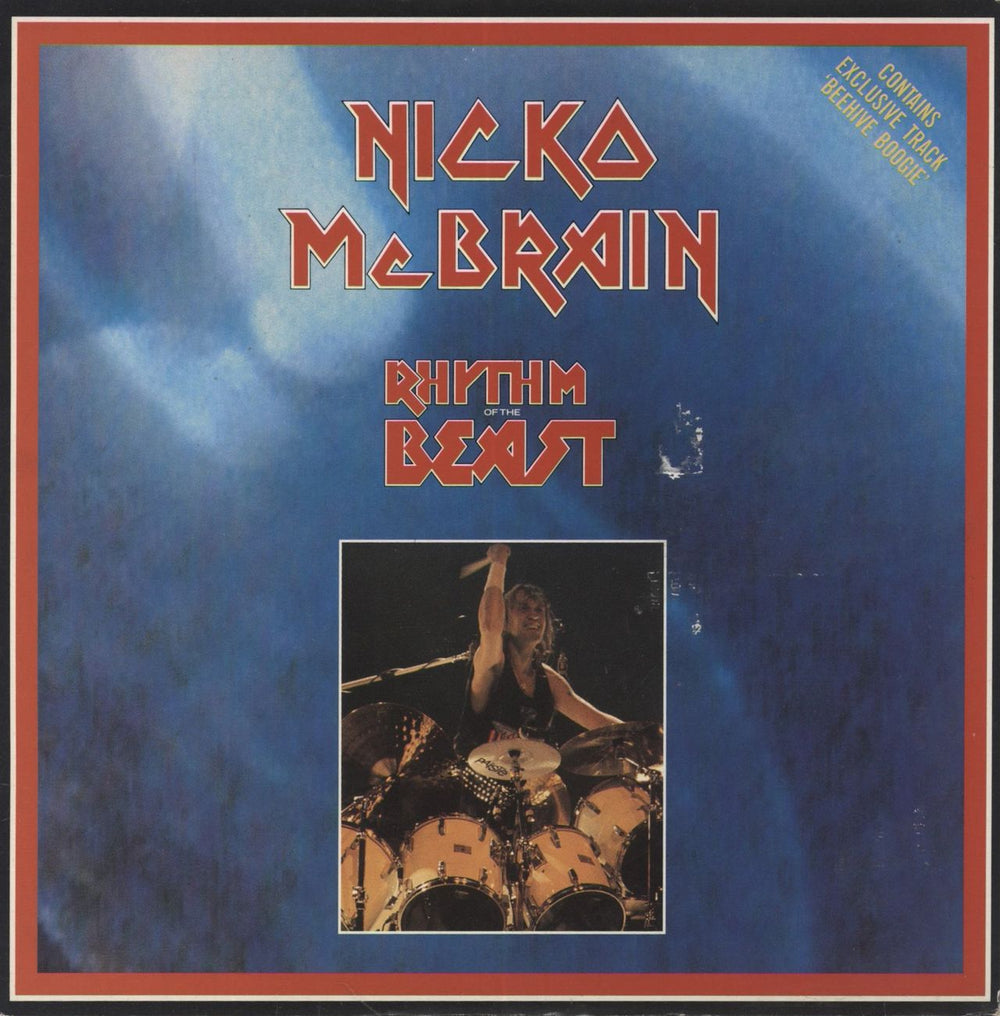 Nicko McBrain Rhythm Of The Beast - EX UK 7" vinyl single (7 inch record / 45) NICKO1