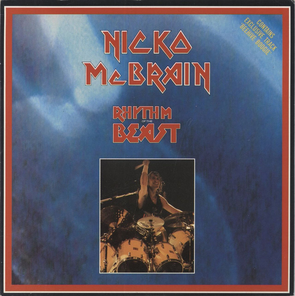 Nicko McBrain Rhythm Of The Beast UK 7" vinyl single (7 inch record / 45) NICKO1
