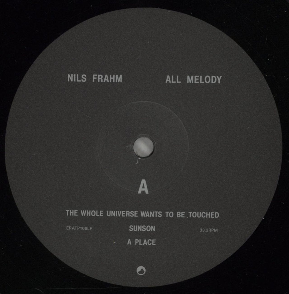 Nils Frahm All Melody UK 2-LP vinyl record set (Double LP Album) OZ52LAL705202