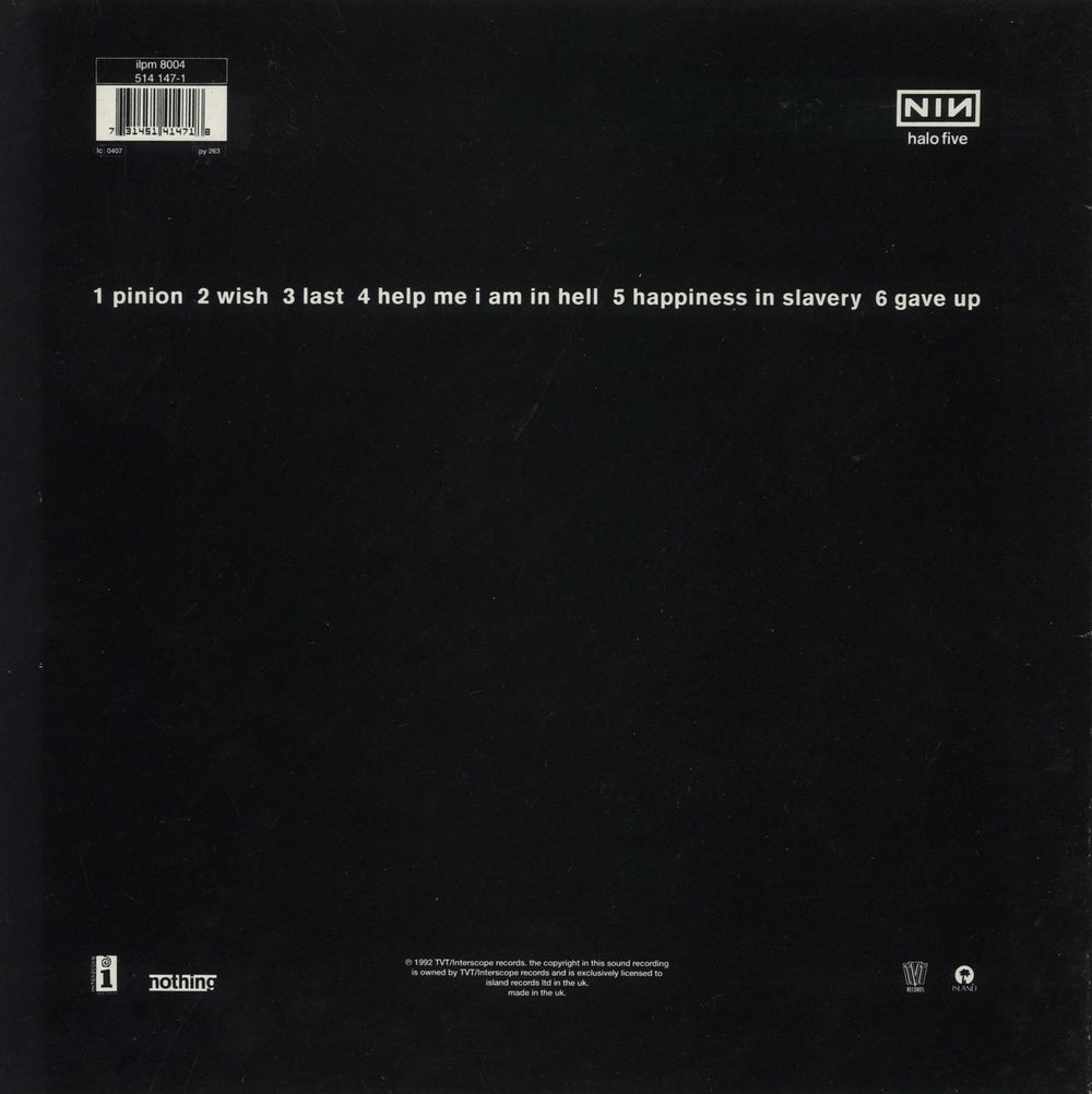 Nine Inch Nails Broken + 7" UK vinyl LP album (LP record) 731451414718