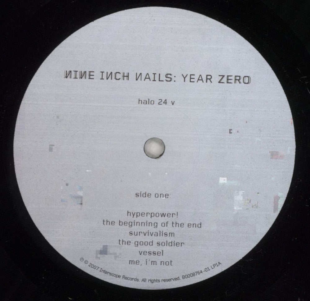 Nine Inch Nails Year Zero - 180gm UK 2-LP vinyl record set (Double LP Album) NIN2LYE856111