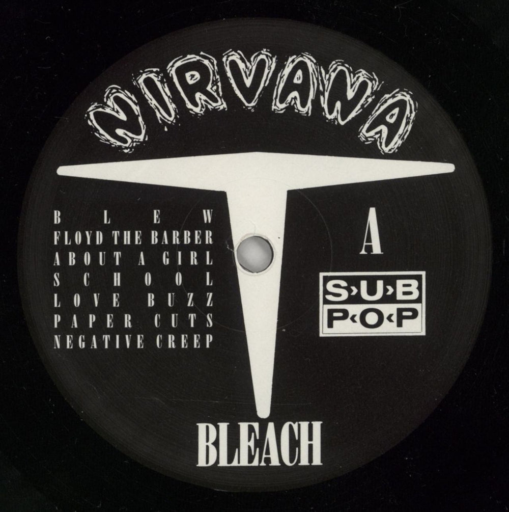 Nirvana (US) Bleach UK vinyl LP album (LP record) NIRLPBL871439
