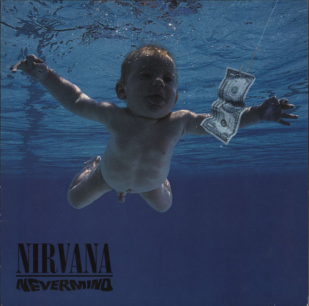 Nirvana (US) Nevermind - 1st - EX UK vinyl LP album (LP record) GEF24425