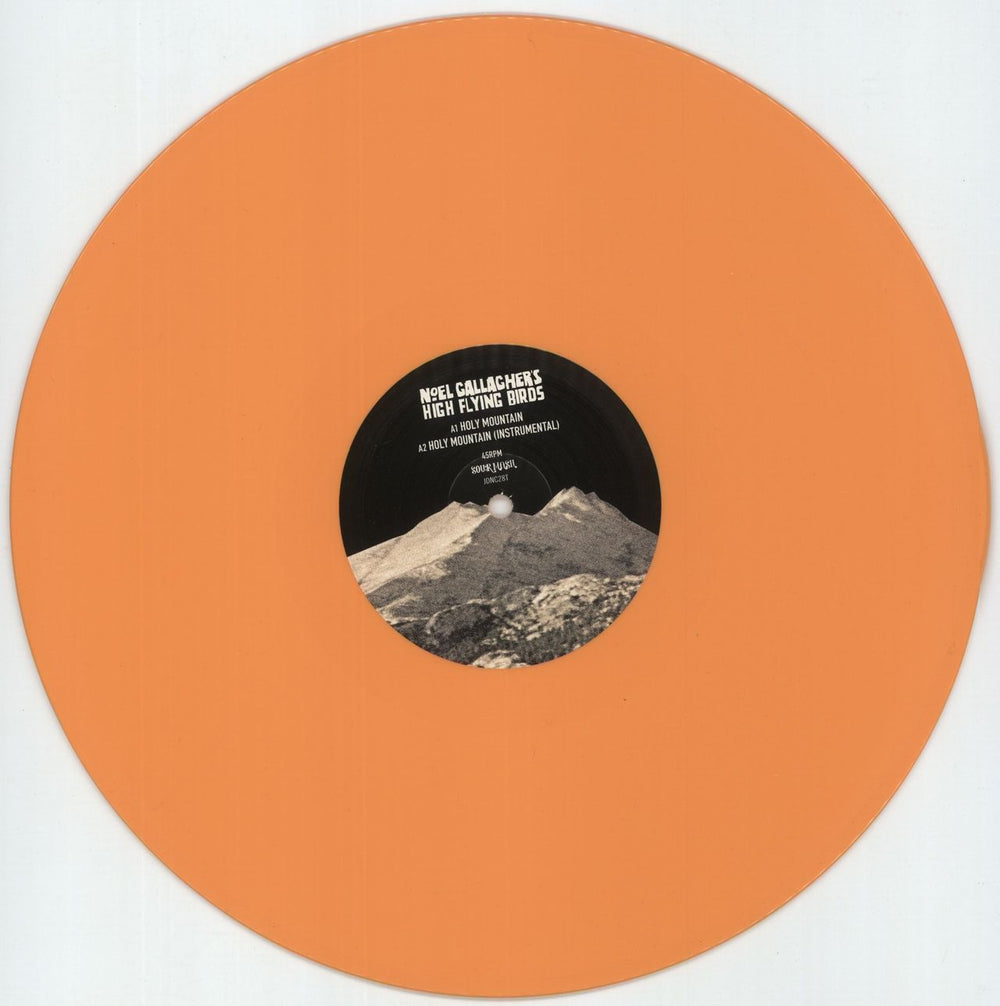 Noel Gallagher Holy Mountain - Orange Vinyl - Shrink UK 12" vinyl single (12 inch record / Maxi-single) NGL12HO879117