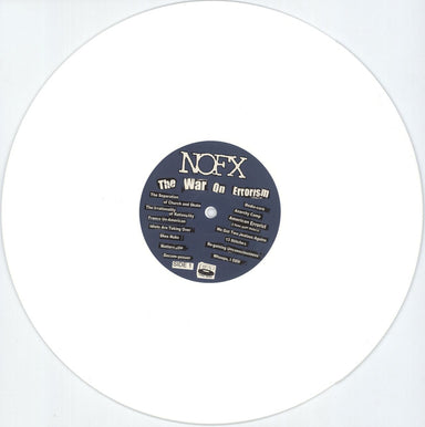 NoFX The War On Errorism - White Vinyl US vinyl LP album (LP record) NFXLPTH881814