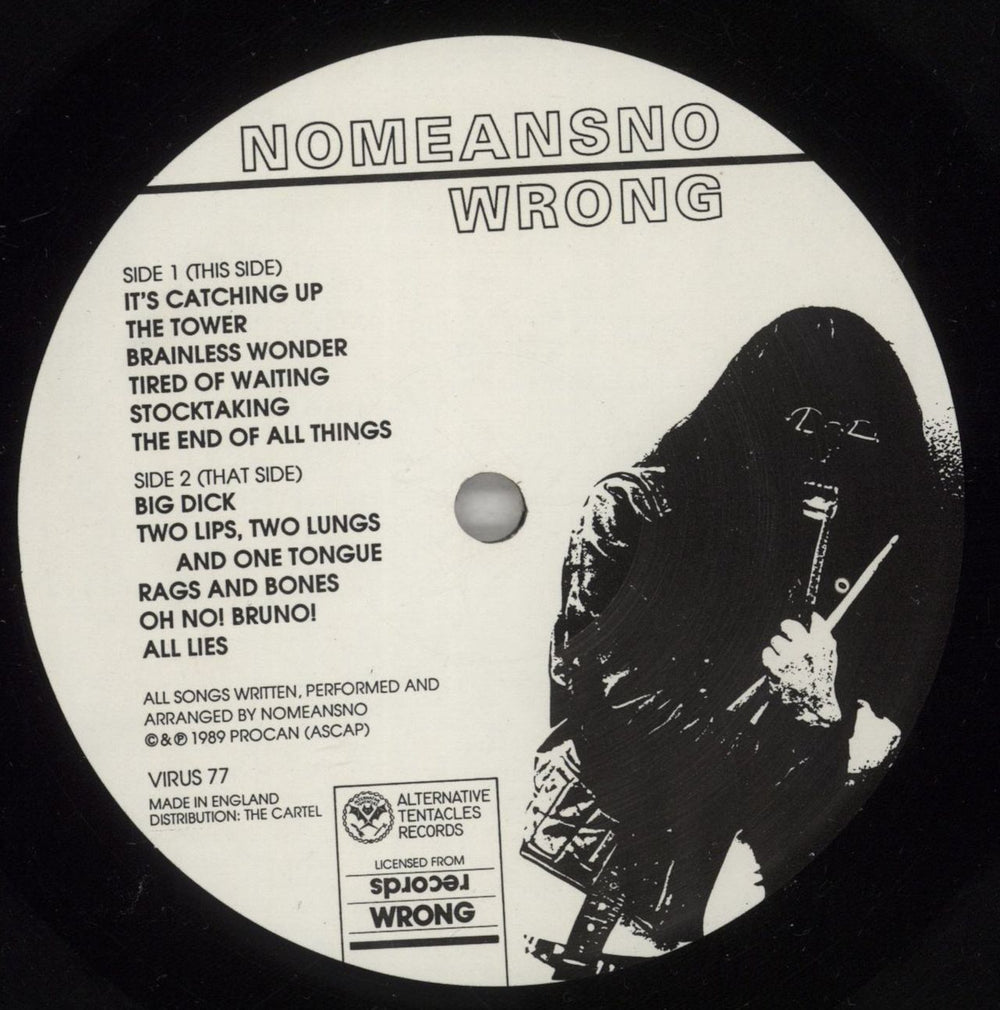 Nomeansno Wrong - EX UK vinyl LP album (LP record) NOQLPWR879097
