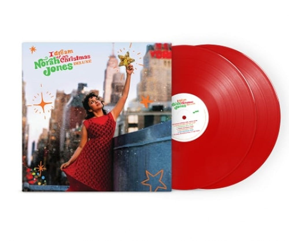 Norah Jones I Dream Of Christmas - Deluxe Indie Retail Opaque Red Vinyl - Sealed US 2-LP vinyl record set (Double LP Album) 602445966158