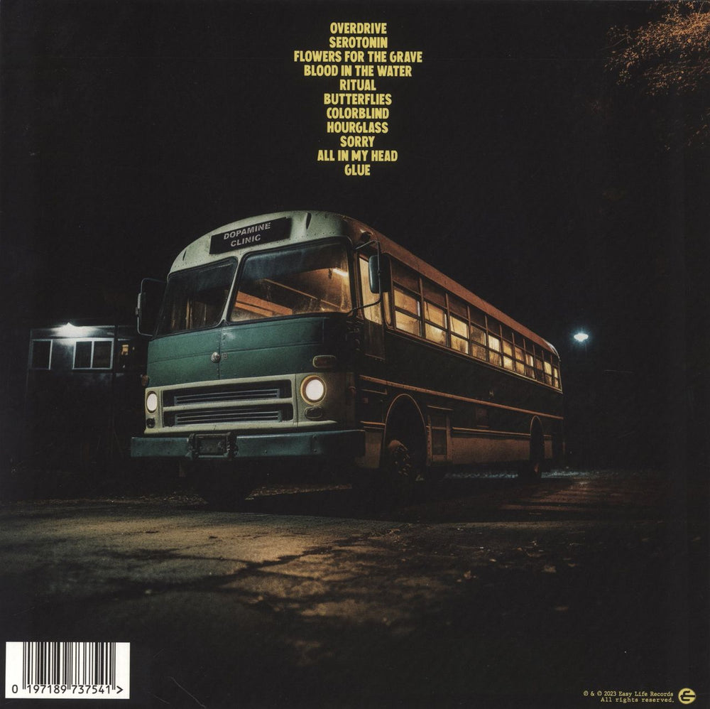 Normandie Dopamine - Yellow with Green Splatter Vinyl UK vinyl LP album (LP record) 197189737541