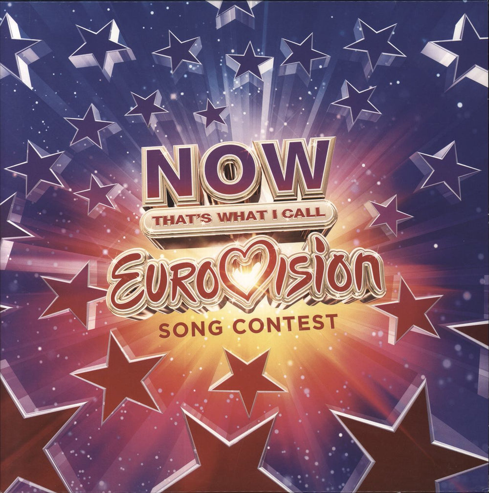 Now That's What I Call Music Now That's What I Call Eurovision Song Contest - Red & Blue Vinyl UK 2-LP vinyl record set (Double LP Album) LPNNNOW139